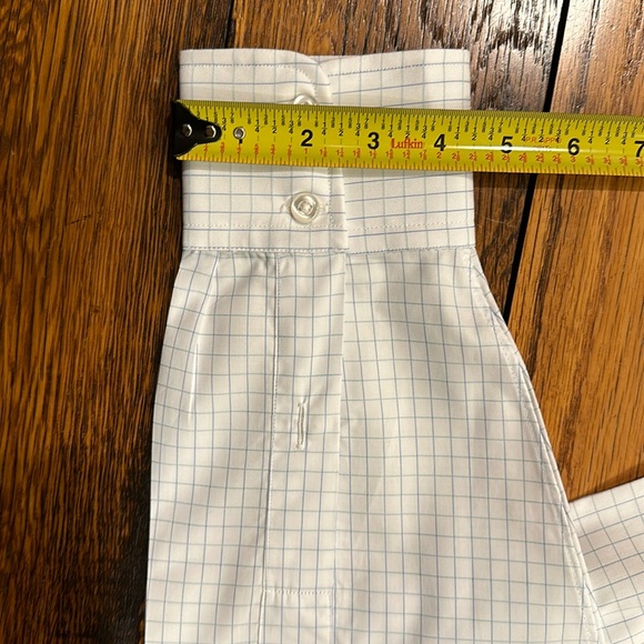 NWOT🤩 J MICHAELS CLOTHIERS CUSTOM  COTTON BLUE & WHITE MENS DRESS SHIRT - Picture 6 of 8